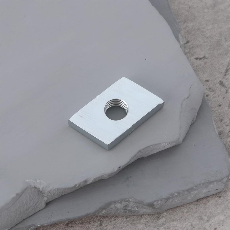 Briny River 15Pcs M8 T-Slot Nut 23x15x6 mm Galvanized Steel Rhombus Threaded Plate Angle 30° for Connecting Aluminum Profiles with T-Slots - Image 5